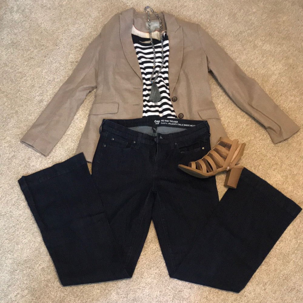 Gap mid rise trousers